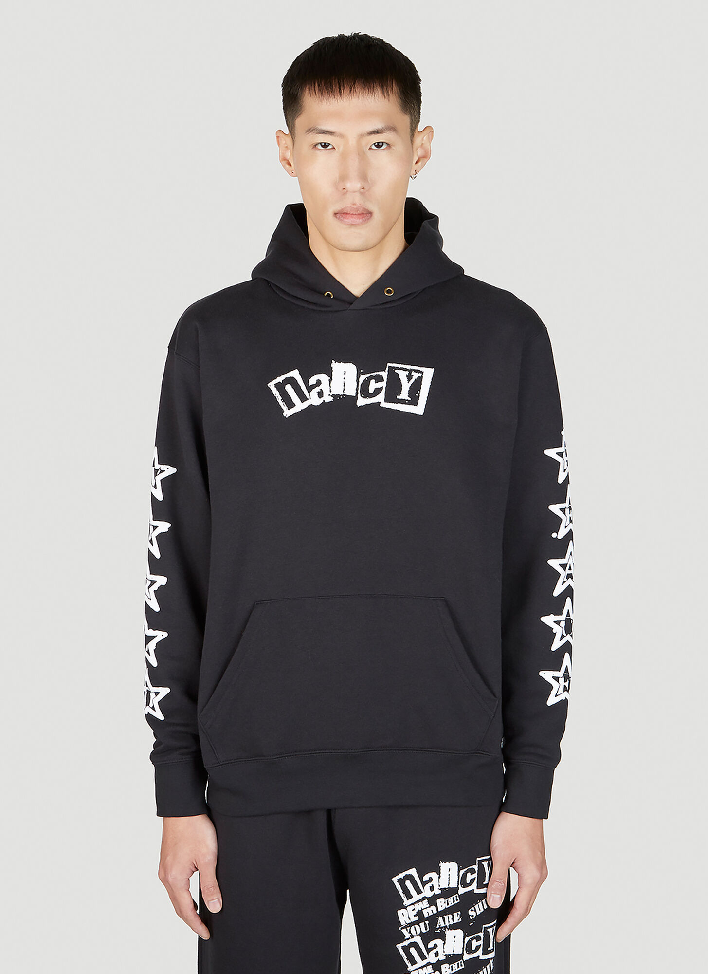 Nancy World Peace Hooded Sweatshirt In Black