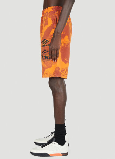 Aries x Umbro Pro 64 Shorts Orange aru0153004