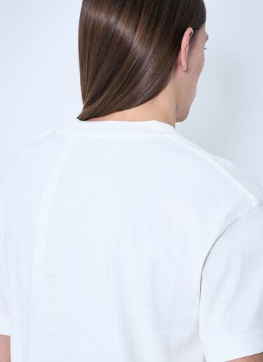 8 Moncler Palm Angels Logo Print T-Shirt White mpa0159003