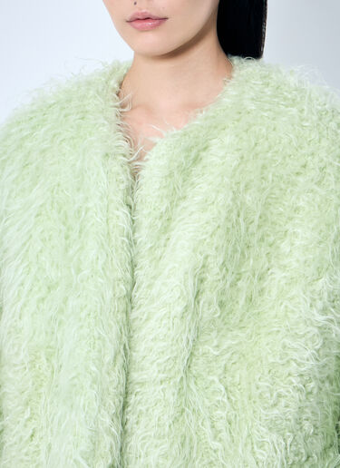 Dries Van Noten Voilin 仿皮草夹克  绿色 dvn0258004