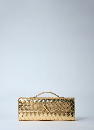 Bottega Veneta Long Andiamo Clutch Gold bov0259072