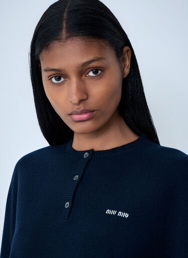 Miu Miu Cashmere Sweater Blue miu0263018