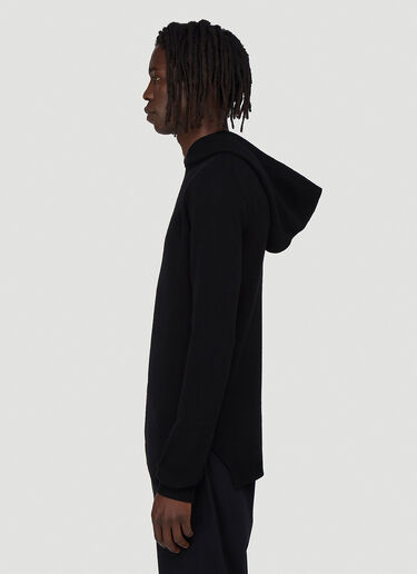 Tactile-Knit Hooded Sweater Rick Owens Tactile-Knit Hooded Sweater Black ric0142015