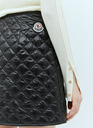 Moncler 퀼팅 마감 미니스커트 블랙 mon0257033