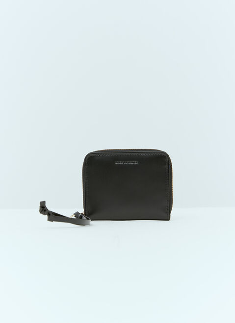 Dries Van Noten ジップアラウンド レザーウォレット ブラック dvn0254052