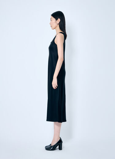 Max Mara Silk Midi Dress Black max0259004