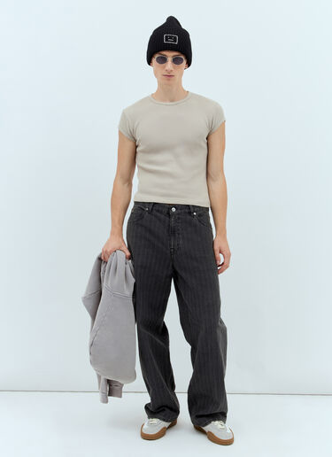 Logo Patch T-Shirt Acne Studios Logo Patch T-Shirt Grey acn0157027