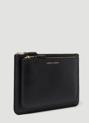 Comme des Garçons Wallet 포일 로고 포켓 지갑 블랙 cdw0351003