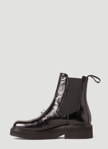 Marni Pierced Chelsea Boots Black mni0153017