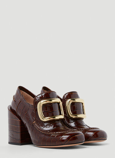 Sportmax Oliato High Heel Loafers Brown spx0253017