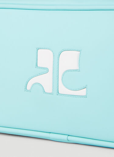 Courrèges Logo Baguette Shoulder Bag Light Blue cou0251021