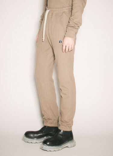 Moncler x Rick Owens Cotton Knit Track Pants Beige mcs0358014