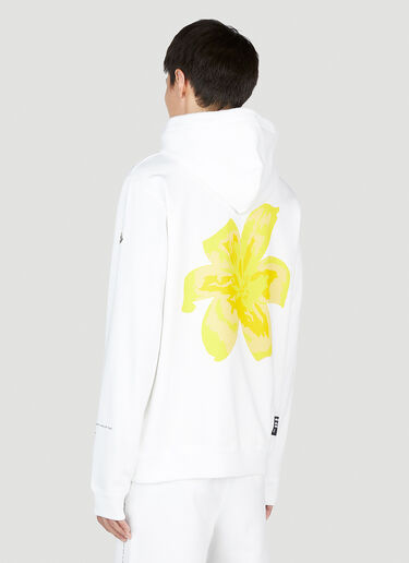 7 Moncler Fragment 로고 프린트 후드 스웨트셔츠 화이트 mfr0354007