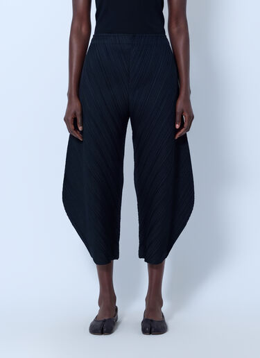 LN-CC® - Pleats Please Issey Miyake: Thicker Bottoms 1 Trousers - Black Pleats Please Issey Miyake Thicker Bottoms 1 Trousers Black plp0266058