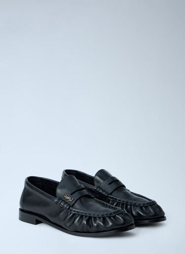 Saint Laurent Le Loafer Supple in Matte Leather Black sla0263040