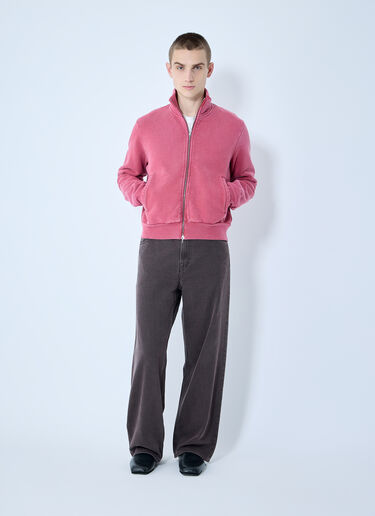Our Legacy Mob Zip-Up Sweatshirt Red our0160015