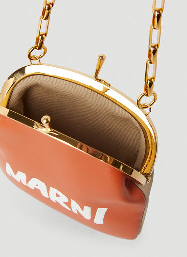 Marni Frame Chain Shoulder Bag Orange mni0245039