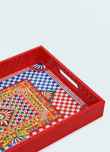 Dolce & Gabbana Casa Carretto Siciliano Tray Red wps0691212