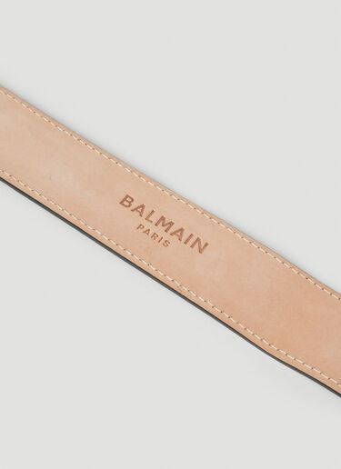 Balmain PB Plaque Belt Black bln0153030