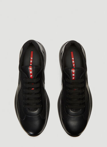 Prada America’s Cup Lace-Up Sneakers Black pra0139023