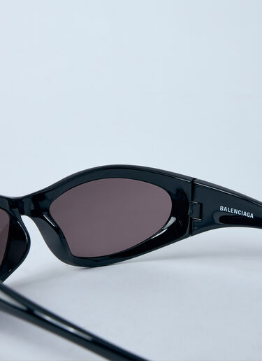 Balenciaga Sporty B Round AF Sunglasses Black bcs0360001
