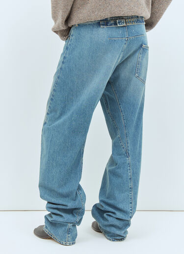 Maison Margiela Diagonal Seam Jeans Blue mla0158007