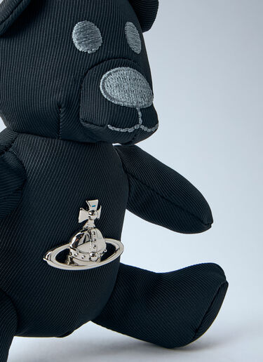 Bear Keychain with Logo Plaque Vivienne Westwood Bear Keychain with Logo Plaque Black vvw0164005