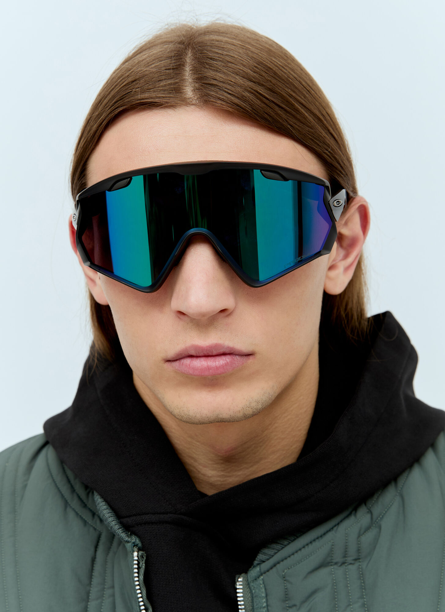 Shop Oakley Wind Jacket 2.0 Sunglasses In Black