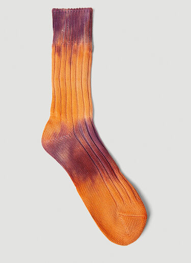 Stain Shade x Decka Socks Tie Dye Socks Purple ssd0351006