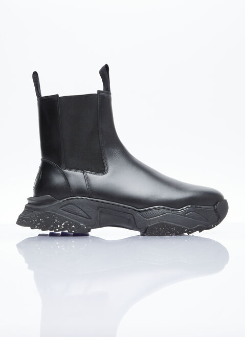 Dolce & Gabbana Romper Leather Chelsea Boots Black dol0153008
