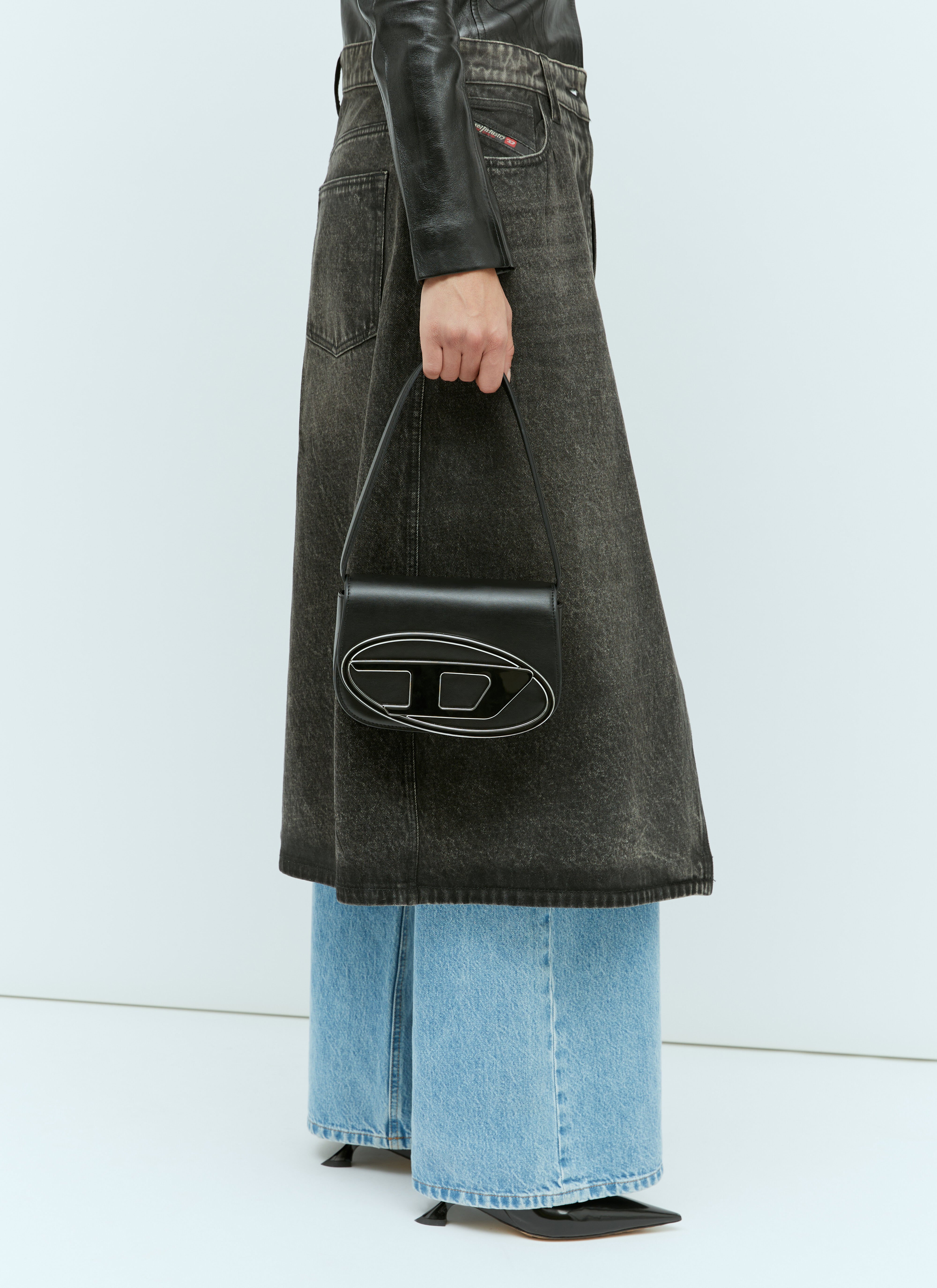 Diesel 1DR Shoulder Bag in Black fur Damen LN CC