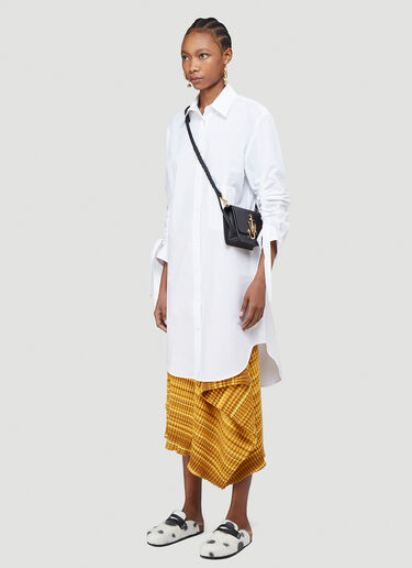 J.W. Anderson Gathered Sleeve Shirt Dress White jwa0239002