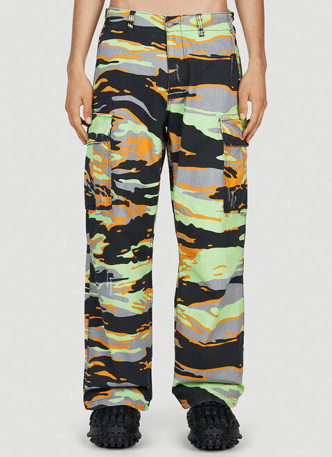 ERL Camouflage Pants Black erl0152008