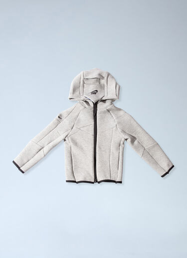 LN-CC® - Nike by Yaku: Re-Create K Tech Fleece Jacket - Grey Nike by Yaku Re-Create K Tech Fleece Jacket Grey nik0165024