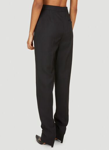Alexander McQueen 슬래시 팬츠 블랙 amq0250037