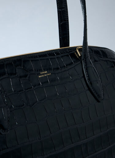 Croc-Embossed Day Tote Bag TOTEME Croc-Embossed Day Tote Bag Black tot0263085