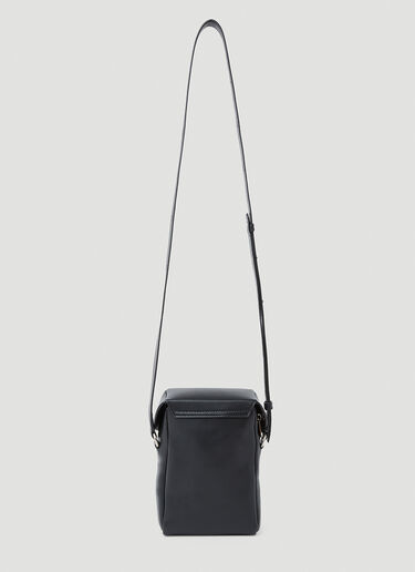 Jil Sander Small Lid Crossbody Bag Black jil0153020