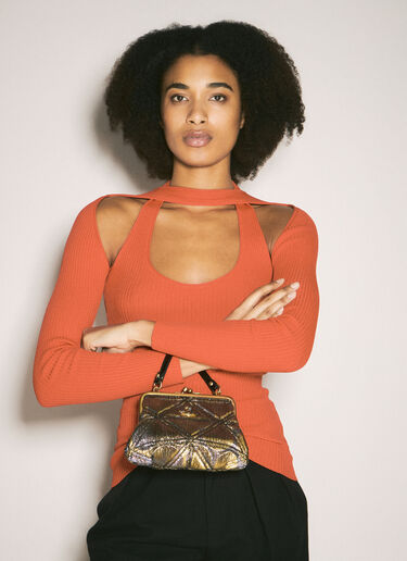 Vivienne Westwood Granny Frame Handbag Gold vvw0258008
