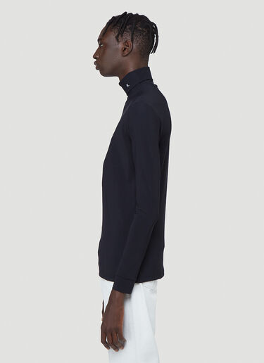 Raf Simons R-Embroidered Turtleneck Top Black raf0142006