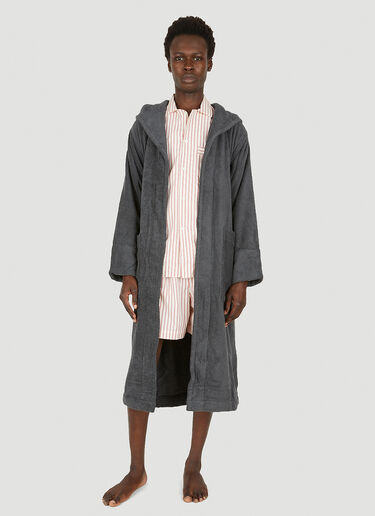 Hooded Bath Robe Tekla Hooded Bath Robe Grey tek0349011