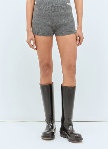 Gucci Rib Wool Shorts Grey guc0258003