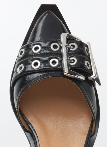 Ganni Feminine Buckle Open Cut Pumps Black gan0258053