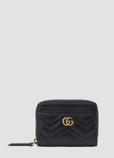 Gucci GG Marmont Quilted Card Holder Black guc0247280