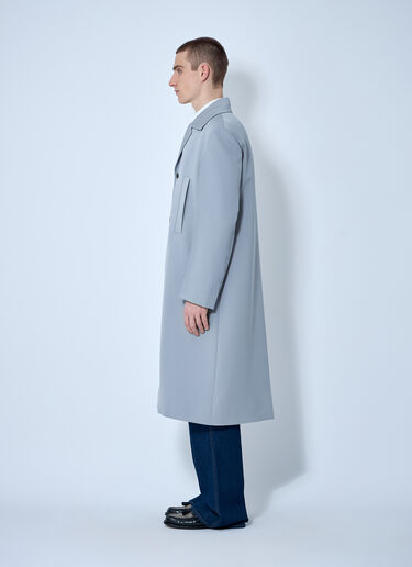 Gucci Single-Breasted Wool Coat Grey guc0160001