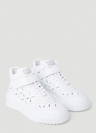 Versace Perforated Sneakers White ver0152022