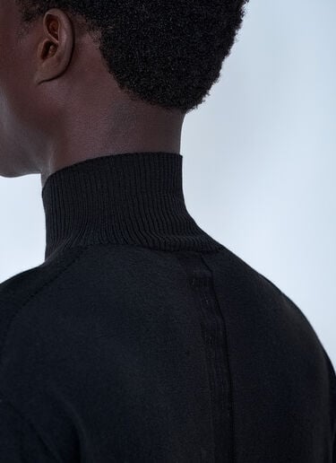 Rick Owens Oversized Turtleneck Sweater Black ric0165065