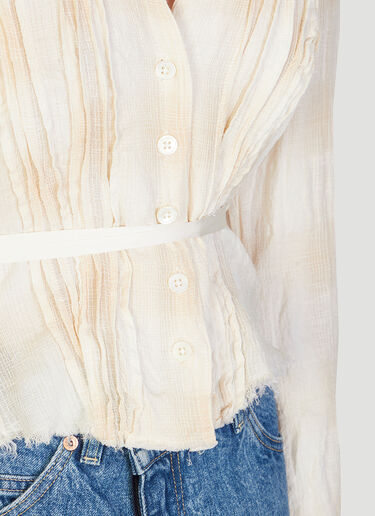 Our Legacy Pleated Blouse Cream our0252009