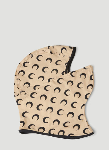 Marine Serre Moon Print Balaclava Tan mrs0346009