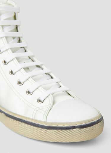 Saint Laurent Malibu Satin Sneakers White sla0250072