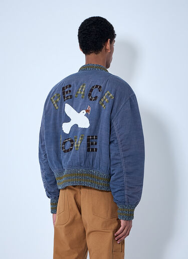 Story MFG Embroidered Bomber Jacket Purple str0164001